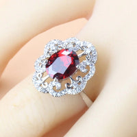 Elegant Cubic Zirconia Jewelry Set Earrings Pendant Necklace Bracelet Ring Gift 4 PCs Set