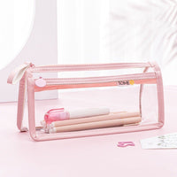 Transparent Double-layer Pencil Case Exam Special Large Capacity
