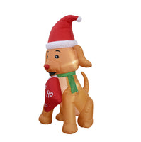 Inflatable Christmas Elf Puppy Dog Yard Decoration
