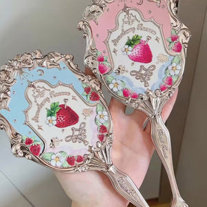 Flower Knows Strawberry Rococo Series Hand Mirror