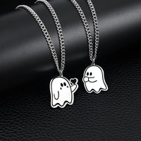 Halloween Cute Love Ghost Necklace Couple Pendant Necklace Men Women Accessories
