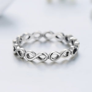 Sterling Silver Infinity Love Symbol Ring