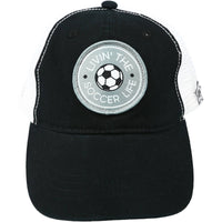 Soccer Life - Black Adjustable Mesh Hat
