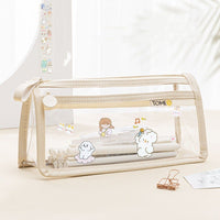 Transparent Double-layer Pencil Case Exam Special Large Capacity
