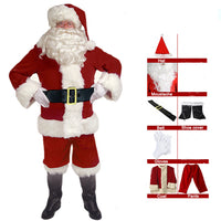 Santa Claus Golden Velvet Performance Costume
