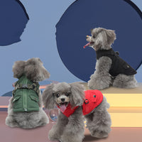 Pet Winter Cotton Dog Clothes Zipper Jacket