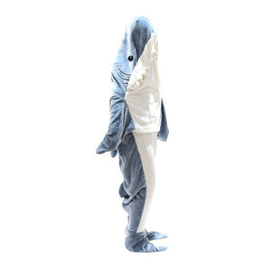 Saco de dormir con capucha súper suave Shark Blanket