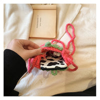 Handmade Knitted Children's Wool Cute Strawberry Crossbody Bag