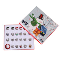 Christmas Ornaments Children's Gift Box Countdown Calendar Gift Box Leather Cord Bracelet Set Box
