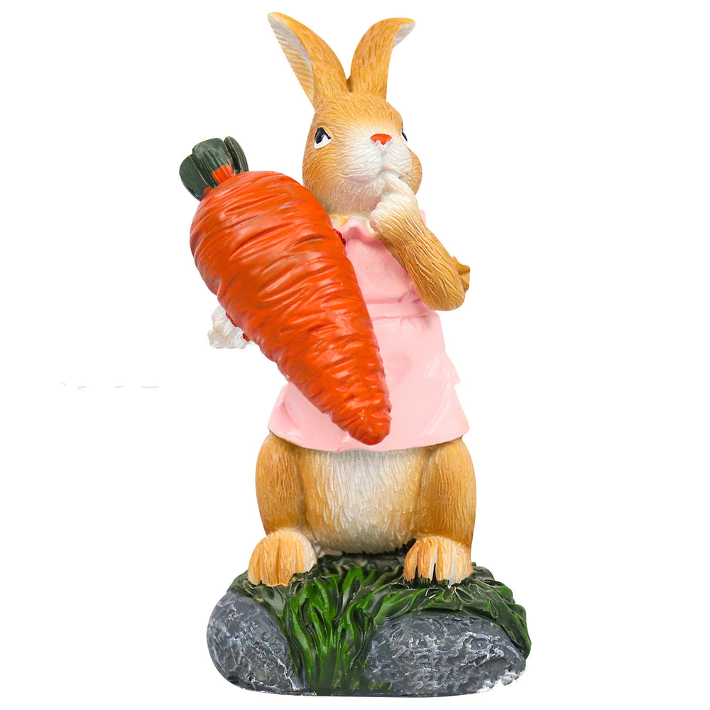 Spring Easter Bunny Resin Statue Figure