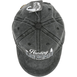 Hunting - Black Washed Cotton Twill Hat