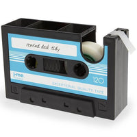 Retro Cassette Tape Multifunctional Pen Holder Creative Office Desktop Stationery Storage Box