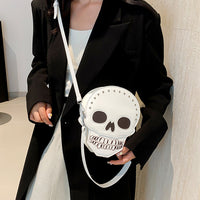 Halloween Skull Shoulder Bag Girls Funny Cute Messenger Bag Personality Creative Crossbody Bags For Women
