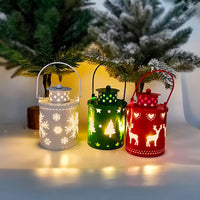 Bougies de noël LED petites lanternes, bougies électroniques de Style nordique, décorations créatives de décoration de vacances
