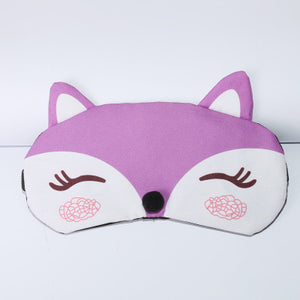 Masque pour les yeux endormi de renard de dessin animé