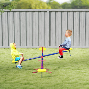 4 Seat Kids Seesaw Spinning Teeter Totter With 360  Rotation, Outdoor Playground Equipment, 88 Lbs, For 3-8 Years Old, Multicolor