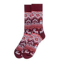 Vintage Winter Pattern Novelty Socks (Mens)
