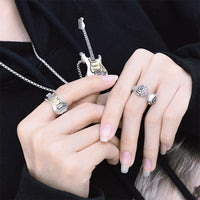Electric Guitar Rock Punk Necklace