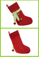 Scarf Knit Christmas Stockings
