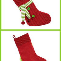 Scarf Knit Christmas Stockings