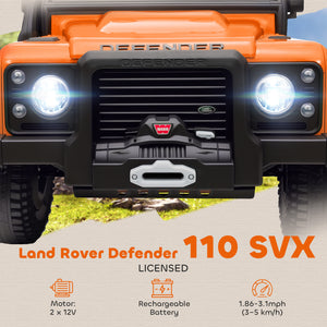 Electric Car For Remote Control, Dual Motors, Spring Suspension, LED Lights, Orange