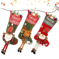 3D Plush Christmas Stocking
