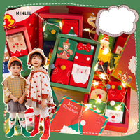 Parent-child Christmas Socks Thickened Half Velvet Gift Sets
