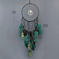 Peacock Feather Luminous Beads Dream Catcher