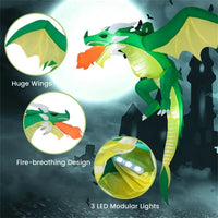 5-foot Halloween Inflatable Dragon Decoration
