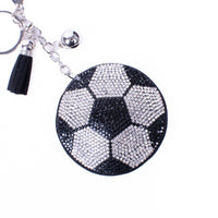 Bling Crystal Rhinestone Soccer Ball keychain
