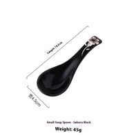 Dark Green Underglaze Porcelain Spoon Household Japanese Style Tableware Peacock Green Ceramic Small Spoon
