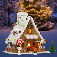 Christmas Gingerbread House Building Block Model
