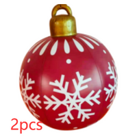 Bolas inflables de adorno navideño de PVC