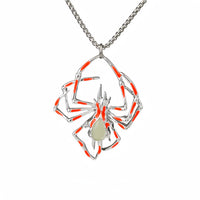 Halloween Creative Stereo Luminous Spider Necklace Jewerly Glowing Night Fluorescence Antique Vintage Glow In The Dark For Men Women Gift Party Halloween Day Club
