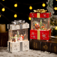 Christmas Decoration Gift Box Snow Globe Small Night Lamp
