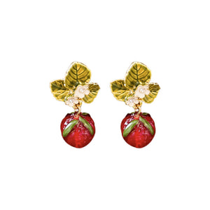 Vintage Style Strawberry Earrings