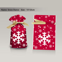 Christmas Gift Ribbon Drawstring Wrap Candy Bag (50 Pcs)
