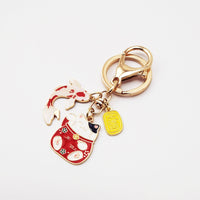 Japanese Style Fortune Lucky Cat Koi Keychain

