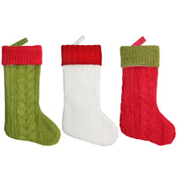 Knitted Medium Christmas Stockings
