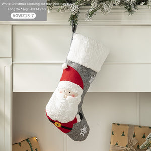 Cloth Santa Claus Cartoon Christmas Tree Hanging Decoration Stockings