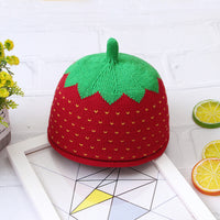 Knit Strawberry Hat (Baby/Toddler)