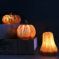 Nouveau Halloween citrouille lanterne Simulation citrouille LED bougie lampe résine lumineuse citrouille