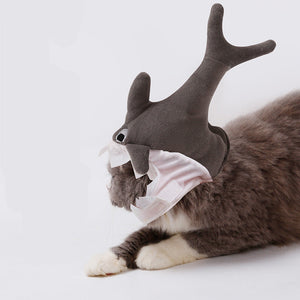 Halloween Pet Shark Hat Super Cute And Cute Transformation Headgear
