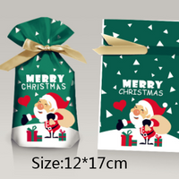 Christmas Gift Ribbon Drawstring Wrap Candy Bag (50 Pcs)