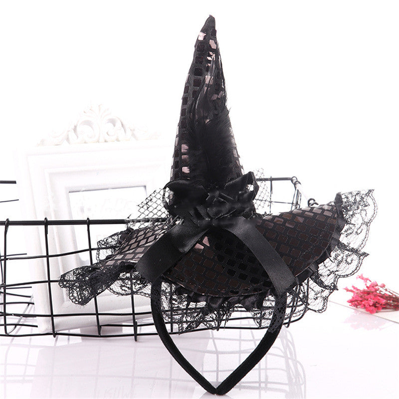 Sequin Witch Hat Headband