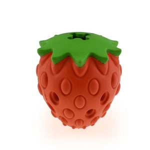 Pet Toy Chew Resistant Strawberry Leak Food Ball