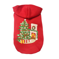 Pet Dog Christmas Clothes Coat Cotton Hooded Sweatshirt
