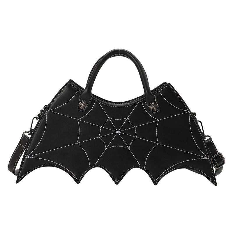 Halloween toile d'araignée forme sacs à bandoulière personnalité Batgirl marée Pu sacs à main Fashoin messager sac à bandoulière