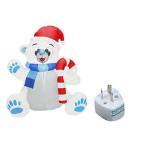 Christmas Inflatable Dog 1.2m Christmas Bear Lighting Decoration
