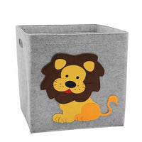 Caja de almacenamiento plegable en forma de cubo, juguetes para niños, cesta de tela de fieltro, caja plegable
